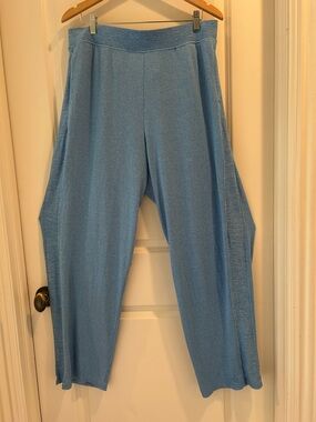 Cuddl Duds SOFT Wide Leg PullOn elastic waist Pants pockets detail sides size 1X